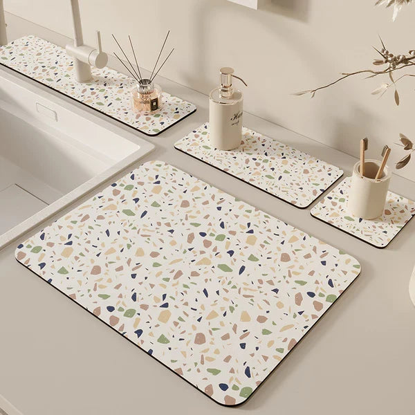 Diatomaceous Earth Sink Mat: Rapid Absorption & Anti-Slip