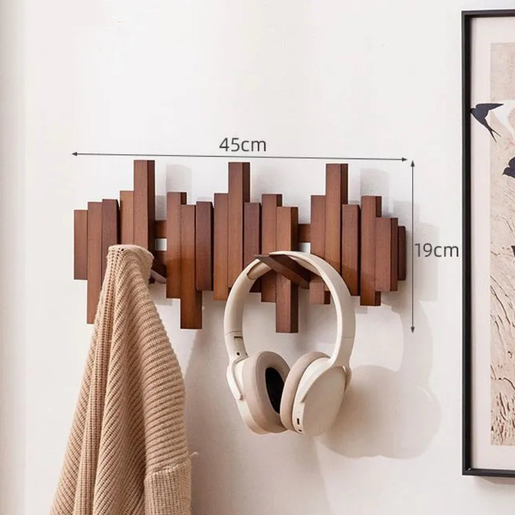 Artistic Piano Key Wall Hooks: No-Drill Multi-Functional Design