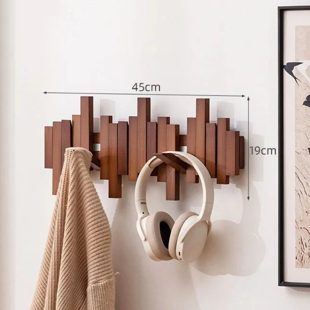 Artistic Piano Key Wall Hooks: No-Drill Multi-Functional Design