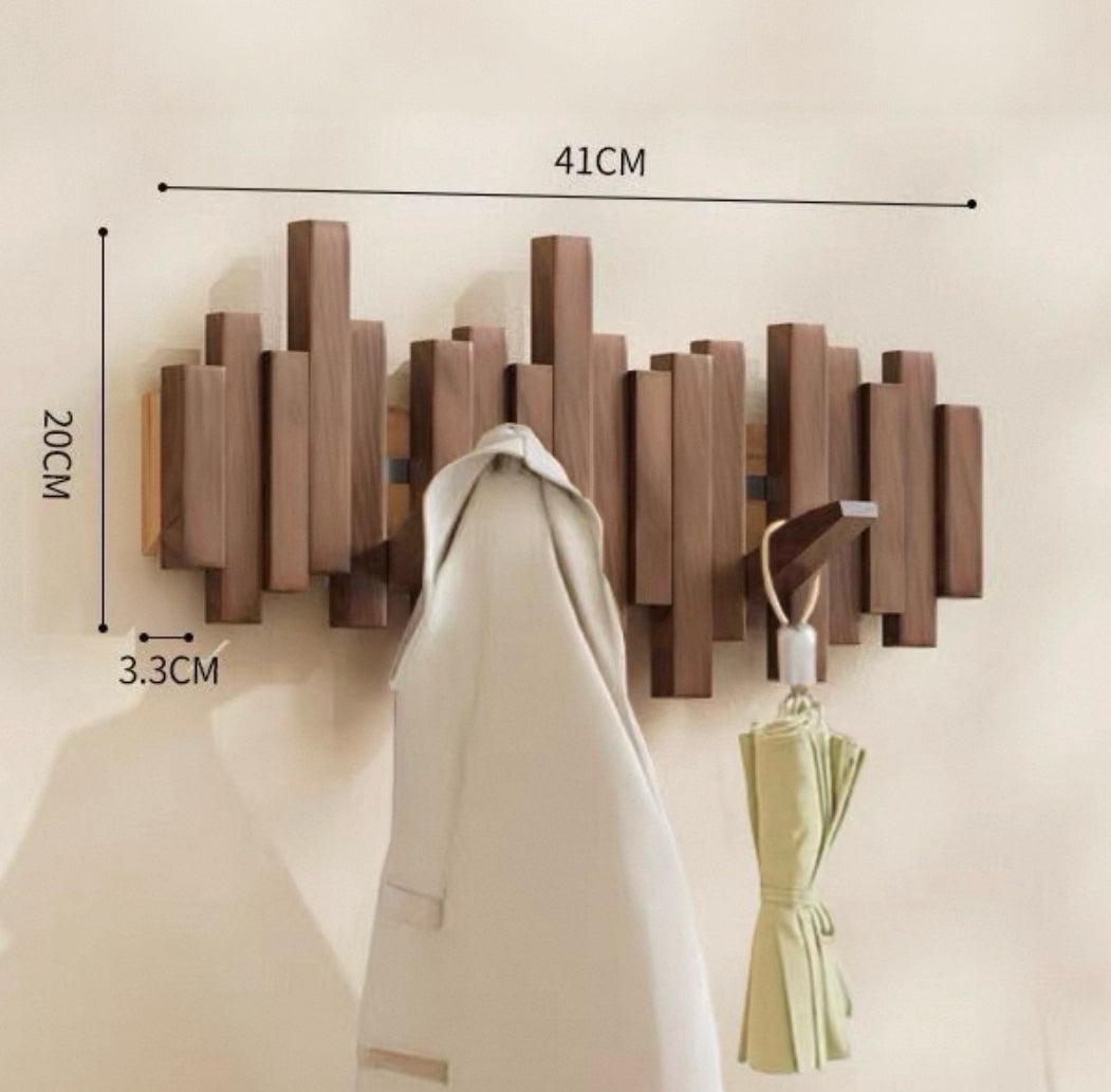 Artistic Piano Key Wall Hooks: No-Drill Multi-Functional Design