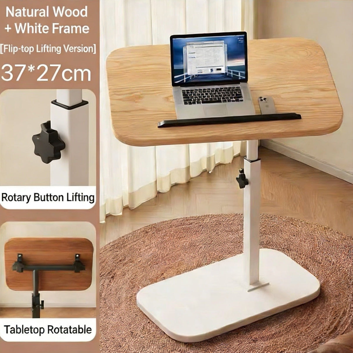 ModiFlex Bedside Table – Adjustable Height & Angle | Special Price for First 100 Orders Only