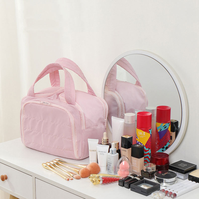 Travel Makeup Bag –  Dustproof & Water-Resistant with Multiple Compartments