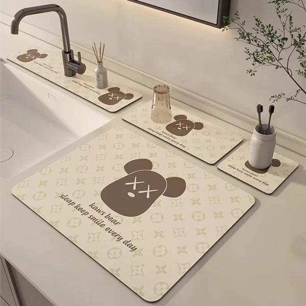 Diatomaceous Earth Sink Mat: Rapid Absorption & Anti-Slip