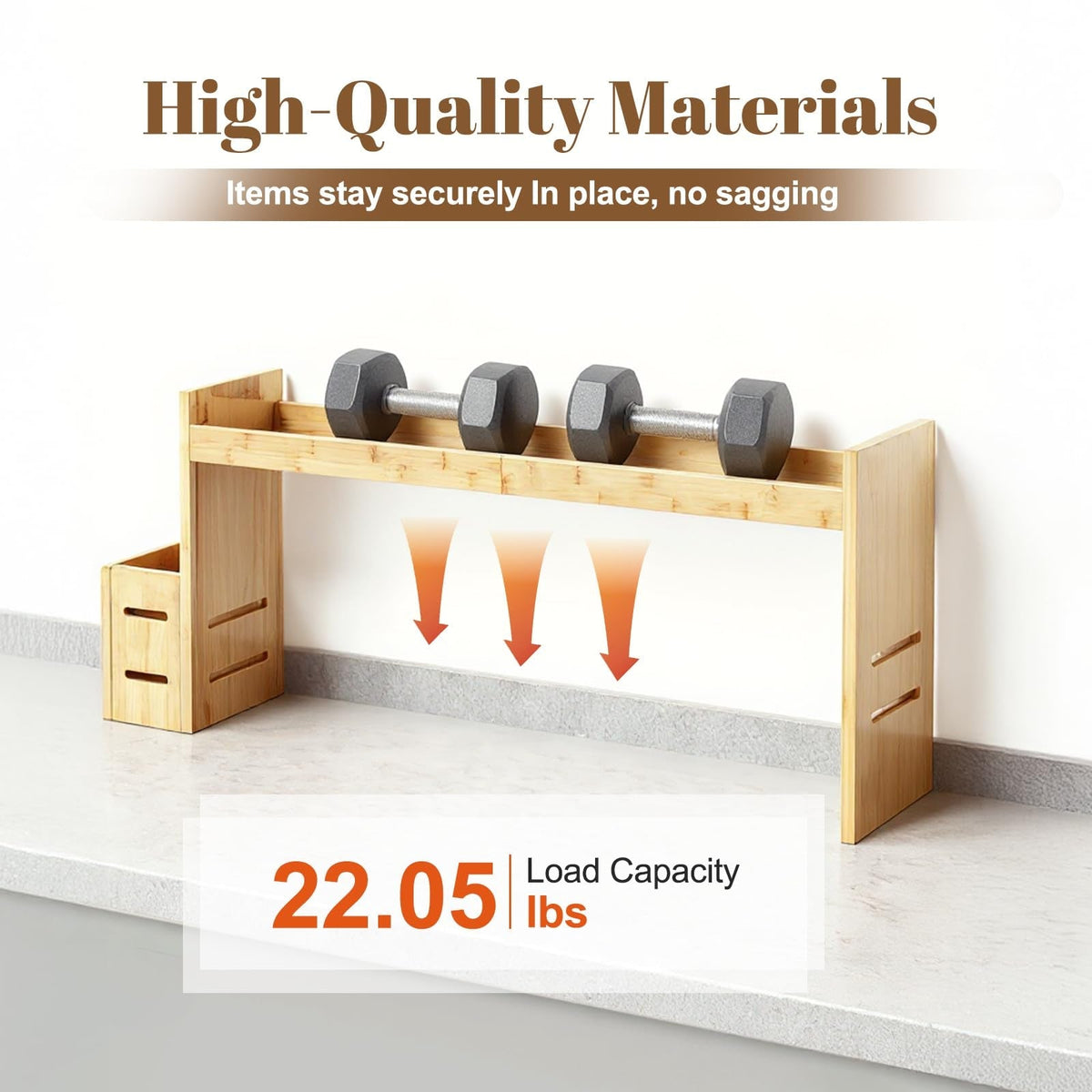 Adjustable Bamboo Stove Rack – Space-Saving Kitchen Organizer Shelf