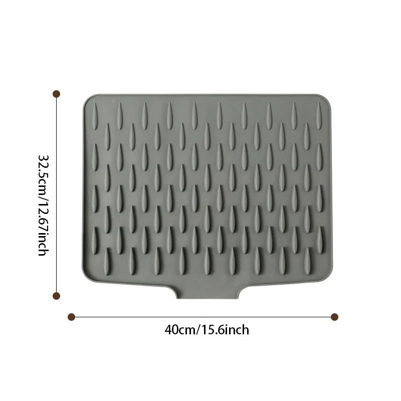 SlopeFlow Pro DryMat: Heat-Proof Silicone Drain Board with GripGuard Tech